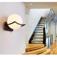 thumbnail image 4 of Indoor Led Wall Lamp Lighting - Creative Night Light Bedside Corridor Mounted Fixture(Bulb Not Included) Black, 4 of 5