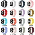 thumbnail image 2 of ALMNVO Silicone Strap for Apple Watch Bands 45mm 44mm 42mm 41mm 40mm 38mm, Soft Silicone Sport Wristbands Replacement Strap Compatible for iWatch Series 6 7 5 4 3 2 1 SE, 2 of 9