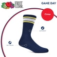 thumbnail image 3 of Fruit of the Loom Mens Gameday Crew Socks, 3-Pack, Sock Sizes 6-12, 3 of 7