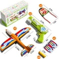 thumbnail image 6 of 8 Pcs Airplane Toy, 12.6" Toy Airplane , Flying Toys  for Age 3-12 Years Old(13.59"x3"x8")  (13.59"x3"x8") Green+Red, 6 of 8