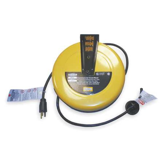 Retractable Cord Reel with 25 ft. Cord 16/3 HUBBELL WIRING DEVICE-KELLEMS HBLC25163