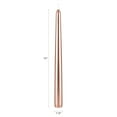 thumbnail image 2 of Mega Candles 12 pcs Unscented Rose Gold Taper Candle, Hand Poured Wax Candles 10 Inch x 7/8 Inch, Home Décor, Wedding Receptions, Baby Showers, Birthdays, Celebrations, Party Favors & More, 2 of 2