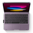 thumbnail image 2 of Pekarejue Wireless Keyboard Case Compatible with Apple iPad 11th A16 2025 & iPad 10th Generation: Smart Trackpad RGB Backlit, 360 Rotatable Protective Cover and Pencil Holder Metallic Purple, 2 of 6