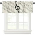 thumbnail image 2 of Music Notes Sheet Vintage Curtain For Living Room Kids Bedroom Kitchen Window Curtains Home Interior Drapes, 2 of 6