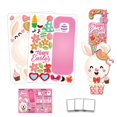 thumbnail image 3 of SheepDiy Easter Door Pendant Wall Sticker Material Kit Bunny Egg para Butterfly Decal Set para niños Girl Boy Artesanías hechas a mano Accesorio Artesanía esquí esquí Gafas de esquí, 3 of 5