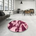 thumbnail image 3 of Ahgly Company Indoor Square Abstract Bright Maroon Red Abstract Area Rugs, 6' Square, 3 of 6