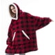 thumbnail image 5 of Pijama de vellón, manta de televisión cálida, camisón a prueba de frío para exteriores, ropa para parejas, ropa cálida de vellón, 5 of 5