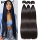 thumbnail image 2 of Mechones de cabello lacio brasileño 3/4 piezas mechones de cabello humano recto 10A 8-32 pulgadas extensiones de cabello humano Remy para mujeres negras Tan Jianjun unisex, 2 of 2