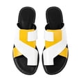 thumbnail image 4 of oqasdz Slippers for Women Fashion Open Toe Flat Slippers Soft Elegant Thin Strap Low Heel Patchwork Color Sandals for Summer Casual,White, 4 of 4
