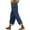 Navy, variant on ABATAB Summer Pants for Women Lightweight Cotton Linen Pants Casual Lace Beach Drawstring Trousers with Pockets