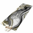 thumbnail image 6 of Black Gray Marble Kitchen Runner Rug 2x6 Washable Runners for Hallway Non Slip Vintage Golden Abstract Patterned Large Area Rug Indoor Floor Carpet for Bathroom Laundry Entryway Bedroom Living Room, 6 of 8