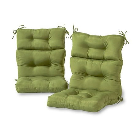 Greendale Home Fashions Outdoor High Back Chair Cushions, Set of 2 ...