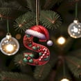 thumbnail image 4 of Home Decor 26 Christmas Letter Decorations A To Z (without H And V) Hanging Christmas Tree Pendant Alphabet Letters Named Alphabet Decorations Christmas Tree Decorations, 4 of 4