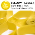 thumbnail image 3 of THERABAND CLX Resistance Band with Loops, 5-Foot Band, Yellow, Light, Non-Latex, Elastic Band for Exercise, Mobility & Rehab, Stretching, Home Workouts, Color-Coded for Easy Resistance Levels, 3 of 9