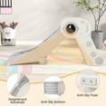 thumbnail image 2 of Choco Moon 2 in 1 Baby Slide with Climber for Toddlers Age 18+ Months, Indoor Playset for Kids-Gray, 2 of 8