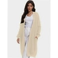 thumbnail image 6 of Women's Casual Long Cardigan Sweater - Open Front Lightweight Coat - Long Sleeve Knit Cover-Up, 6 of 6