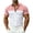 Pink, variant on Men's Two Tone Color Block Short Sleeve Button Down Shirt, Classic Point Collar Full Button Placket Regular Fit Wrinkle Resistant Quick Dry Polyester Casual Dress Shirt