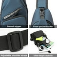 thumbnail image 3 of Mochila pequeña de viaje antisalpicaduras con carga USB y bolsa de pecho, 3 of 5