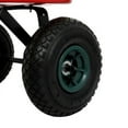 thumbnail image 6 of Winado Light and durable Garden Cart Garden Wagon Wood Wagon ALL Terrain Pulling Red, 6 of 7