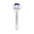 thumbnail image 3 of ANGARA Natural Solitaire Tanzanite Infinity Knot Ring in 14K White Gold for Women (Size-6mm) | December Birthstone, Birthday, Anniversary, Jewelry Gift for Women | Natural Tanzanite Ring, 3 of 9