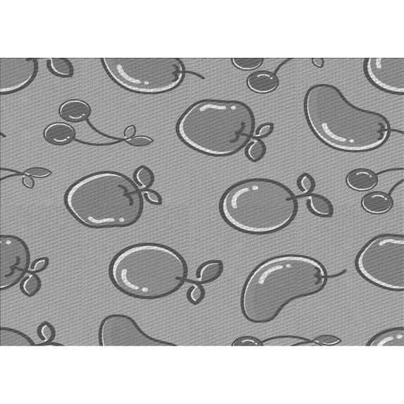 Ahgly Company Machine Washable Indoor Rectangle Transitional Gray Cloud Gray Area Rugs, 2' x 4'