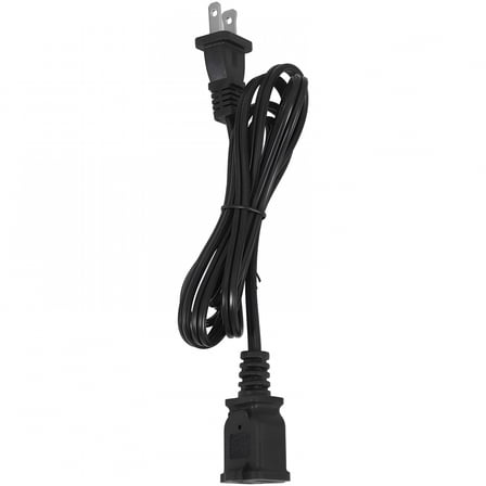 GJX Power Extension Cable 2-prong Power Extension Cable Replacement Extension Cord US Plug