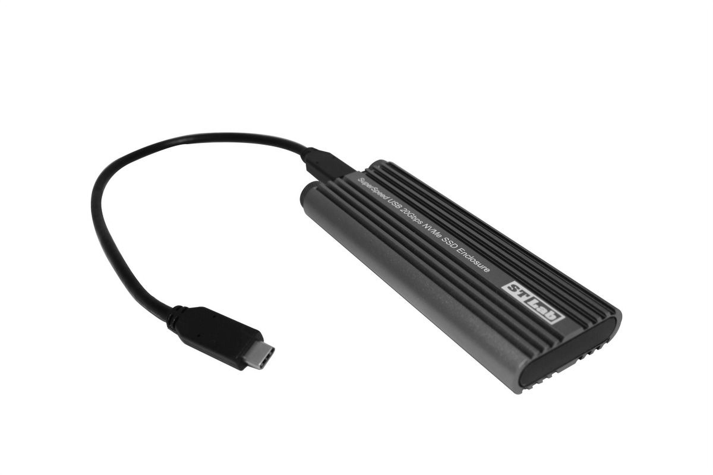 STL S-390 USB 3.2 SuperSpeed 20Gbps Type-C NVMe SSD Enclosure