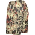 thumbnail image 4 of GZHJMY Men's Sleep Short – Scary Skulls, Pajama Pants with Side Pockets Elastic Waistband Drawstring, Christmas New Year Birthday Gifts, Medium, 4 of 7