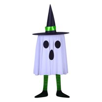 Halloween Decorations Outdoor,Hanging Ghost Halloween Decor with String Lights Battery Operated, Ghost Decor with with Hat for Home Yard Porch