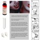 thumbnail image 4 of Dientes de Vampiro Svevno Blanco y Rojo con Adhesivo para Halloween, 4 of 6