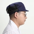 thumbnail image 3 of vlrwzc Cloth Work Hat Chic Food Service Work Wear Cooking Hygienic Cap Smoke-proof Dust Breathable Mesh Chef Hat Hotel Restaurants, 3 of 7