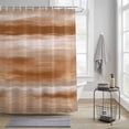 thumbnail image 3 of Orange Brown Abstract Shower Curtain, Mottled Oil Painting Texture Modern Waterproof Shower Curtain Set with 12 Hooks Lightweight Bath Curtains Fabric Bathroom Decor 60x72 Inches, 3 of 9