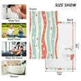 thumbnail image 6 of Yayeee 2 Pack Hand Towels for Bathroom 100% Cotton 16" x 28" Soft Absorbent Kitchen Towel, Light Blue Pattern, 6 of 7