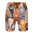 thumbnail image 3 of Balery Cute Cat Paw Traje de Baño Estilo Hawaiano para Hombre, Shorts de Secado Rápido con Bolsillos-X-Large, 3 of 6