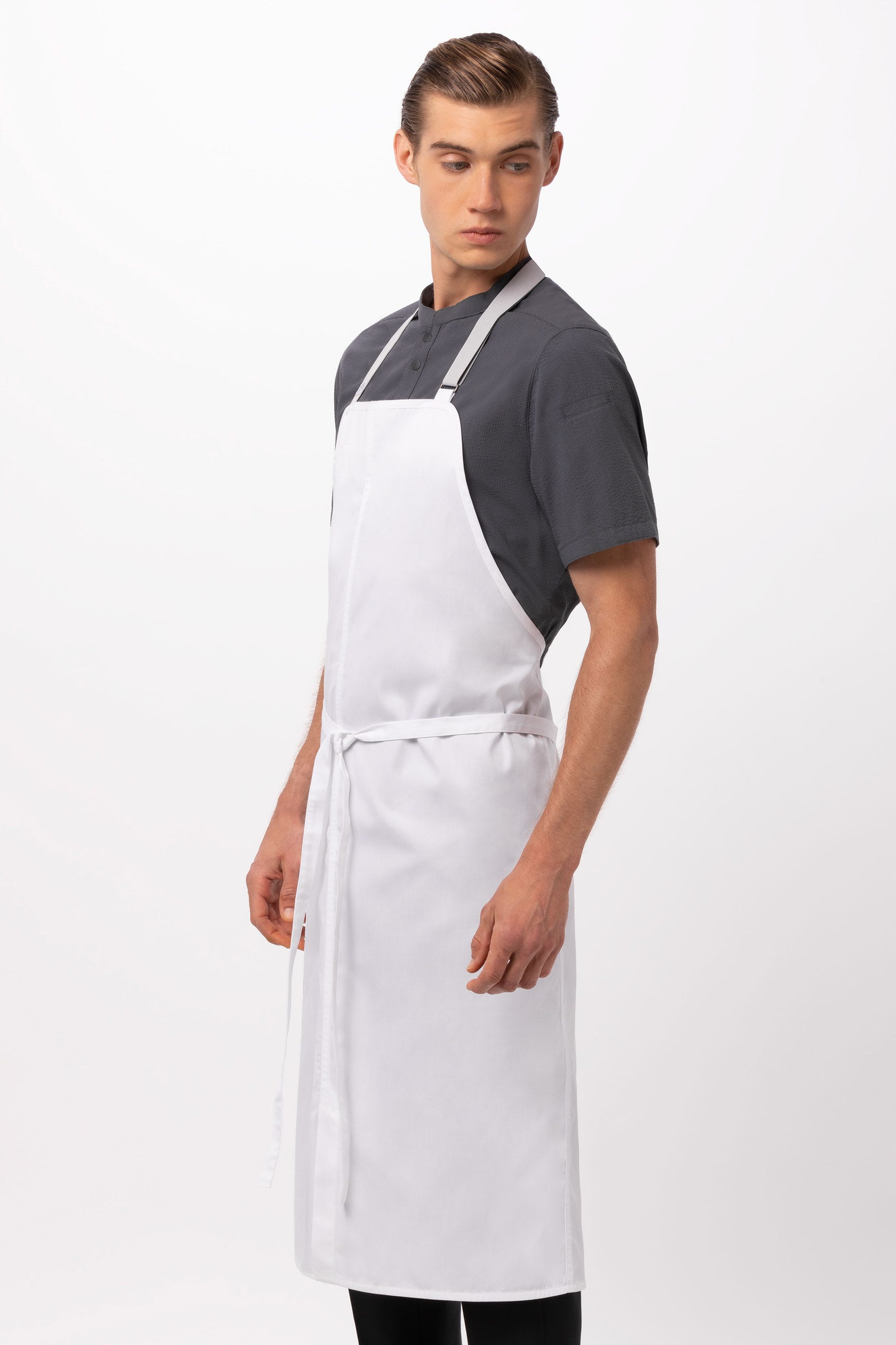 Chef Works Unisex Brio Chef's Bib Apron (ACN01WHT0)