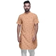 thumbnail image 1 of Atasi Kurta Imprimée pour Hommes Col Mandarin Coton Cambric Chemise Kurta Décontractée, 1 of 1