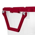 Sterilite 160 Qt. Wheeled Storage Box Plastic, Infra Red