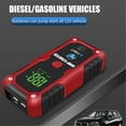 thumbnail image 4 of yeacher E-Fast 6000mAh Portable Car Jump Starter with LED Flashlight, 12V Vehicle Emergency Power Bank, Quick Charge 3.0 USB, Smart Clamps, and SOS Signal for Outdoor Use (Red), 4 of 7