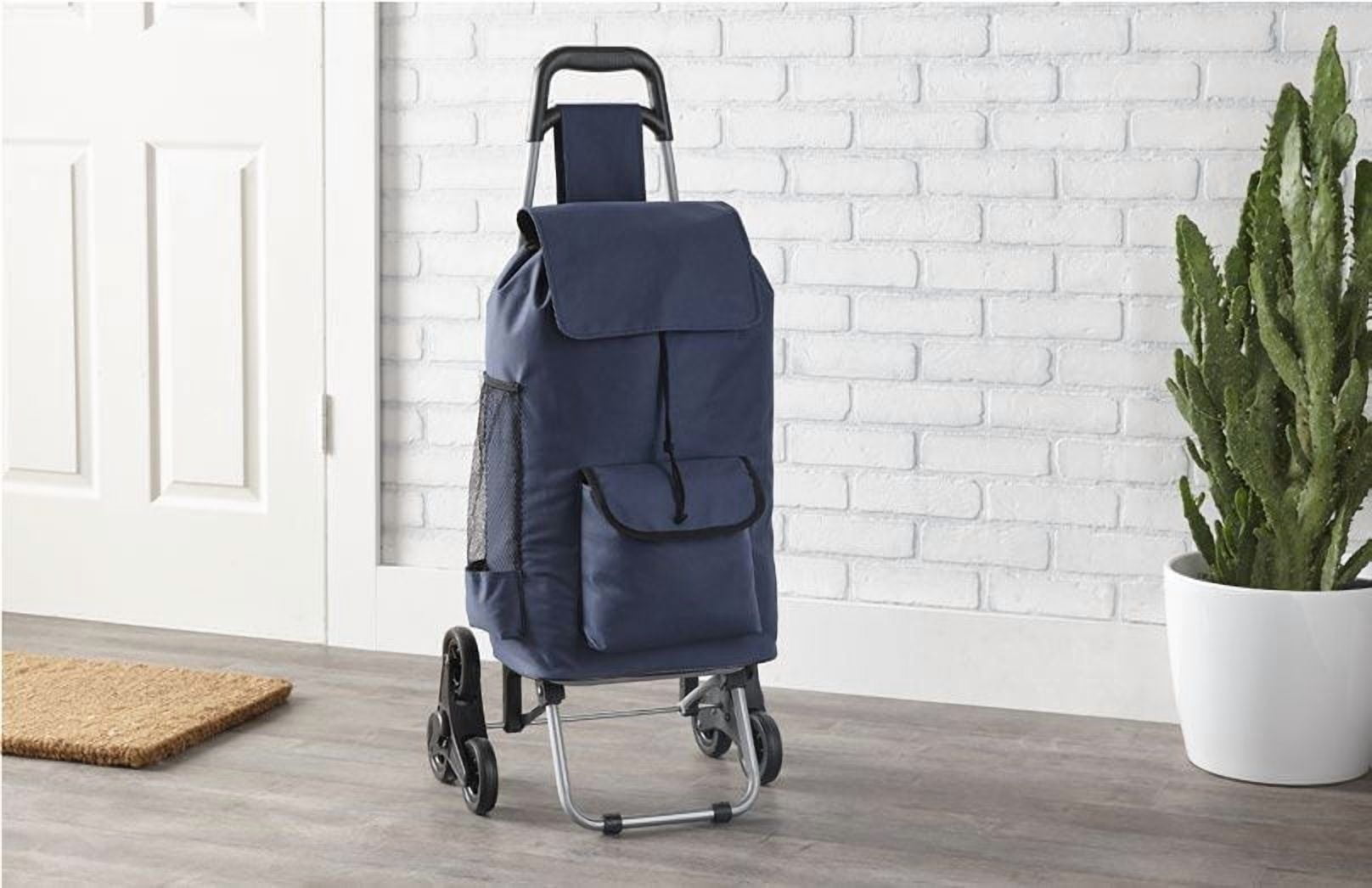 Mainstays Chariot à provisions franchisseur d'escalier Chariot de magasinage d'escalier