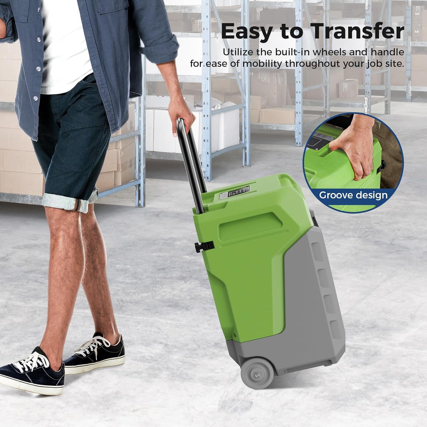 ALORAIR  Commercial Dehumidifier 170 Pints LGR Dehumidifier with Pump & Drain Hose, Portable Insutrial Dehumidifier for Basments, Home, Job Sites, Fit for 2,100 Sq.Ft Space with Wheels