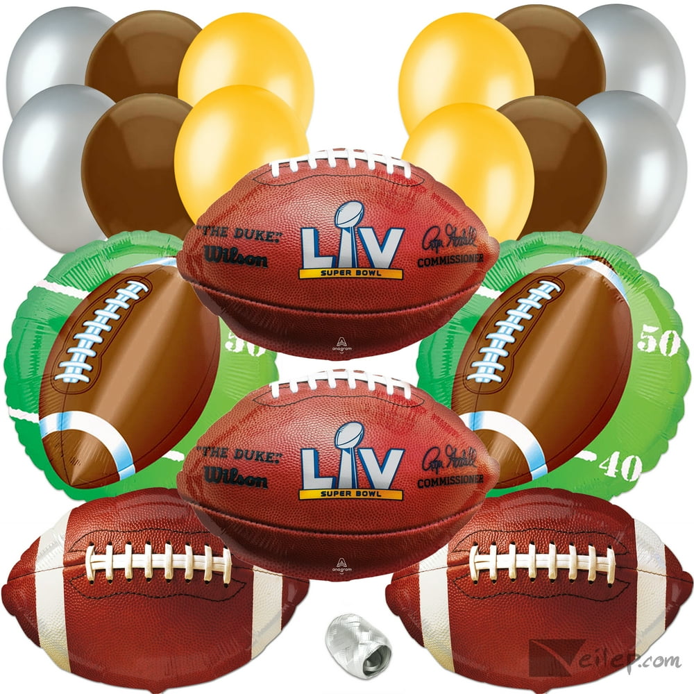 Super Bowl LV 55 Football Party Balloons 31pc Ultimate Decoration