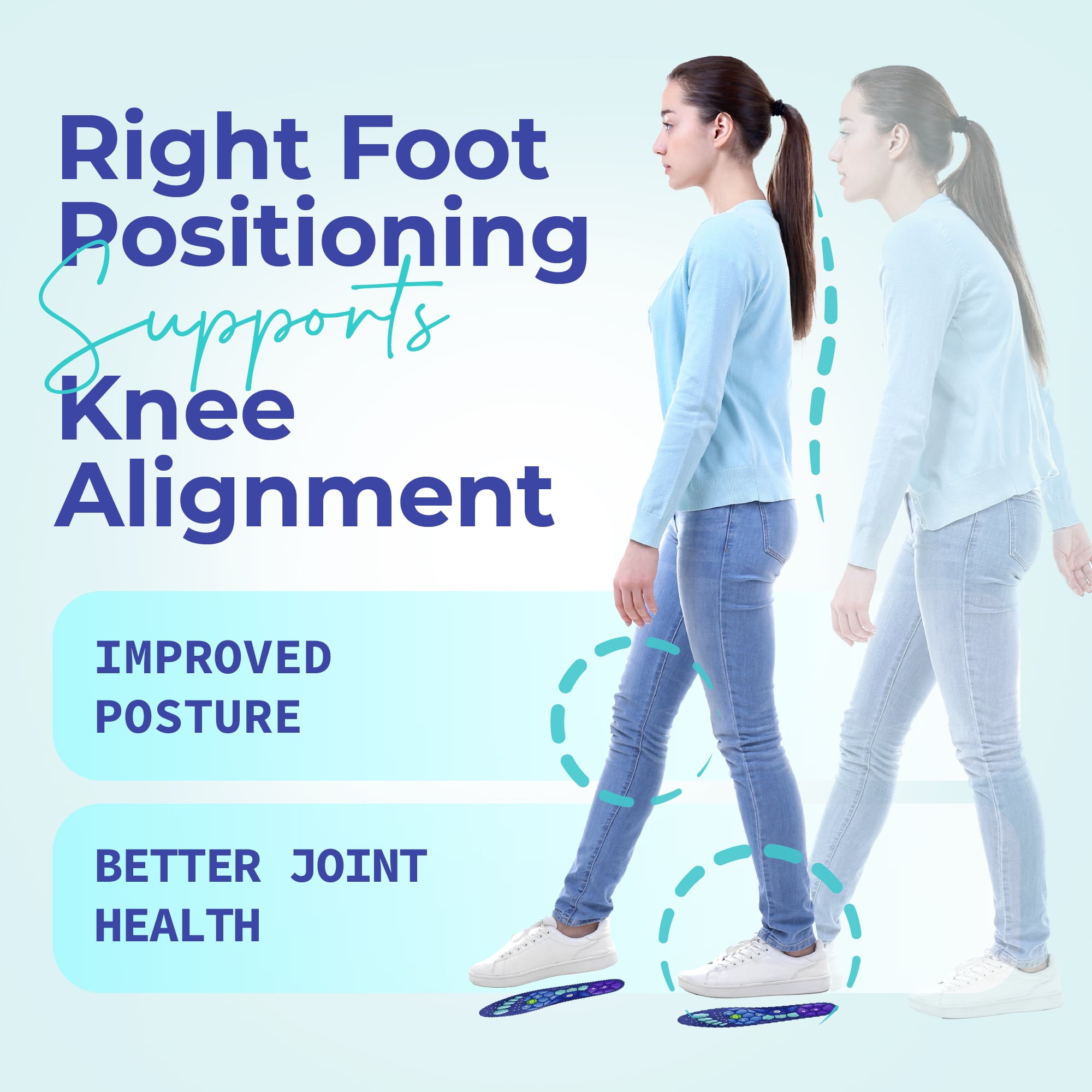 Akusoli | Magnetic Acupressure Shoe Insoles for Plantar Fasciitis US Women 10.5-12/ Men 8.5-13 (12in)