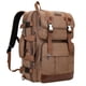 thumbnail image 1 of Mochila de viaje WITZMAN Canvas para hombre con portátil de 17 pulgadas, color marrón, 1 of 8