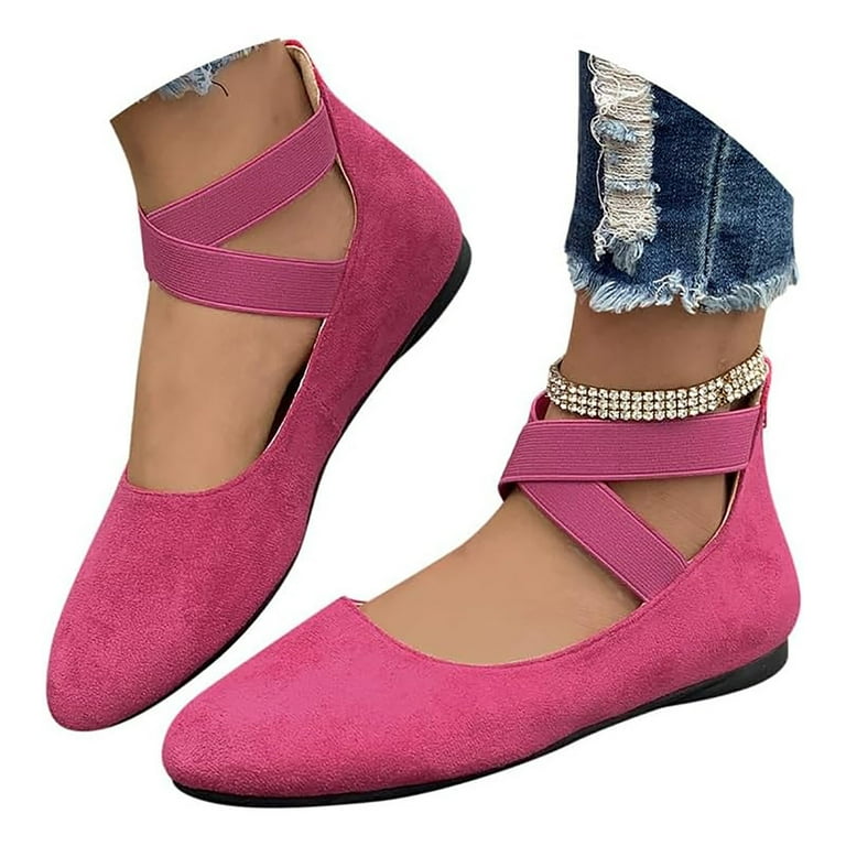 Ballerina Shoes Valentino Garavani Rockstud Pink Rockstud Patent Leather  Ballet Flats