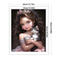thumbnail image 2 of Kit de punto de cruz con estampado de animales para niña, hilo de algodón ecológico, bordado completo, 11CT, 2 of 9