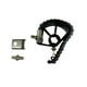 thumbnail image 2 of Batería de un solo pedal y doble cadena, accesorios para instrumentos musicales de conveniencia. negro, 2 of 9