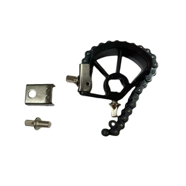 ZLight Single Pedal Double Chain Easy to Kit black Convenience Stable Useful Drum Install black 14CM