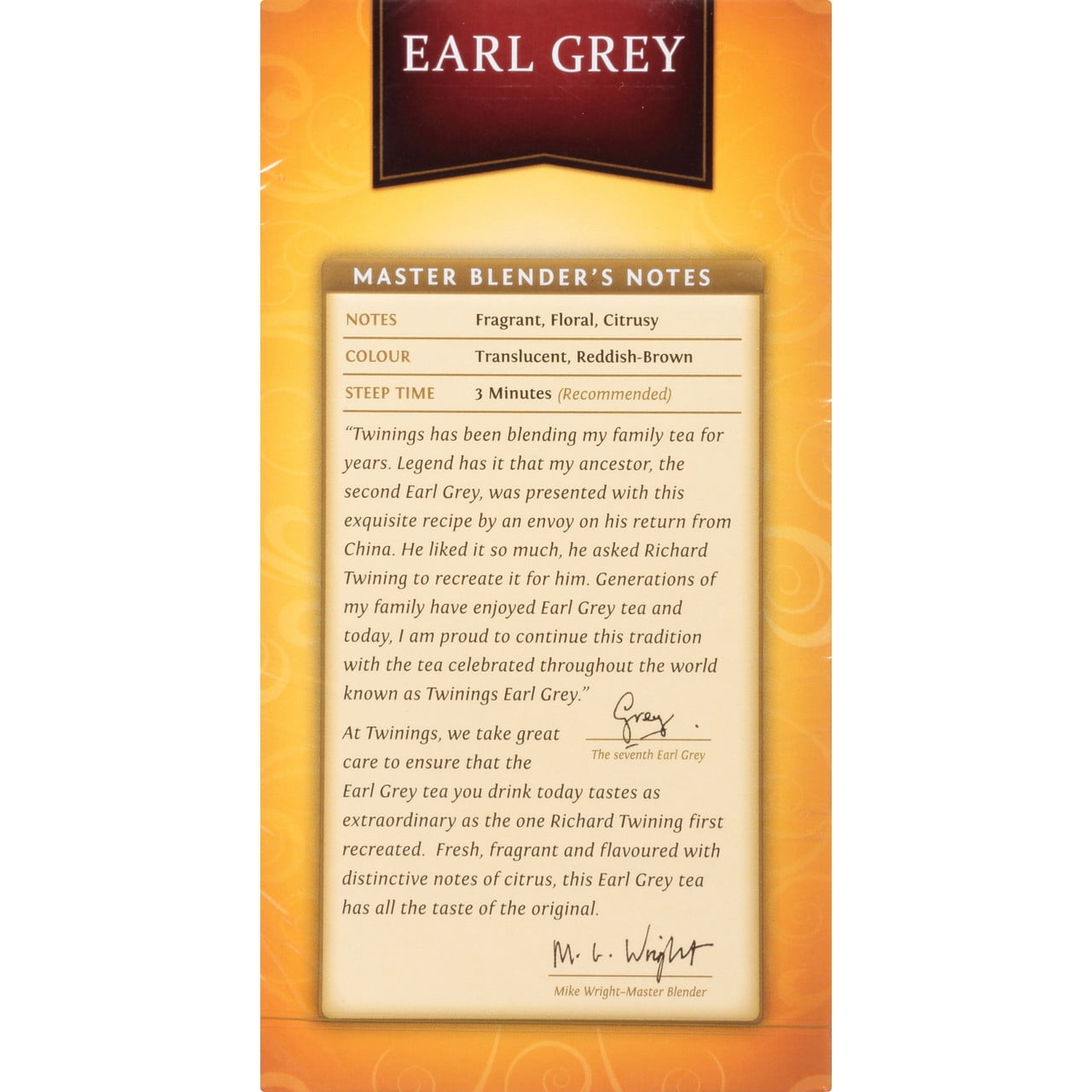 Twining Tea Earl Grey Tea 50 Bag - Pack Of 6