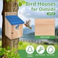 thumbnail image 4 of Austok Bird Houses for Outside Bluebird Houses Wooden Outdoor Birdhouse with 1-1/2 inch Entrance Hole Easy to Install for Wren Bluebirds Finches Swallows, 4 of 9