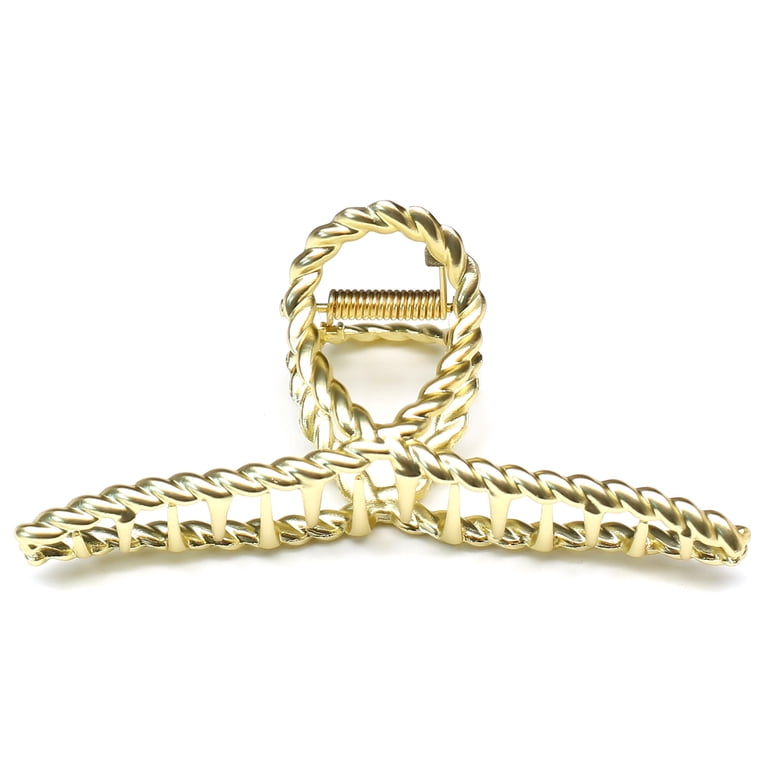 QinGoo Large Cross Metal Hair Claw Clip for Women Non-Slip  display picture 2